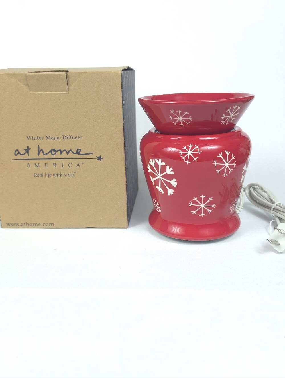 At Home America Winter Magic Diffuser Snowflakes Christmas Plug In